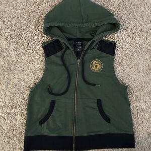 Her Universe Destination Disney Mulan Hoodie Vest Green